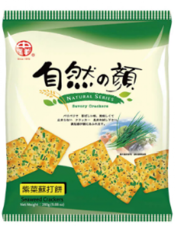 中祥 自然の颜 紫菜苏打饼干 Soda Cracker-Seaweed