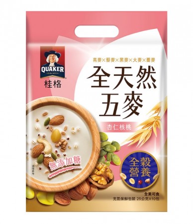 桂格-全天然五麦-杏仁核桃(無糖)全素 Quaker-Almond Walnuts 