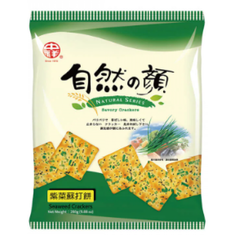 中祥 自然の颜 紫菜苏打饼干 Soda Cracker-Seaweed